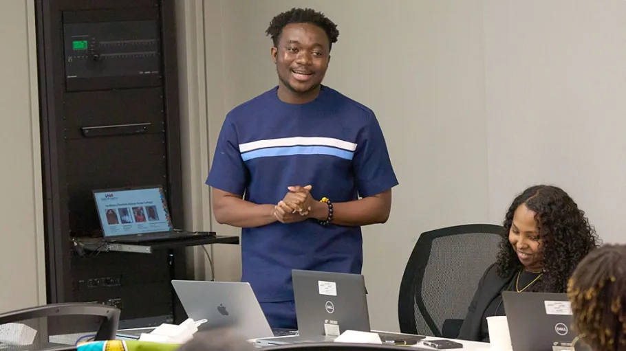 Elvis Glover and Naiima Farah