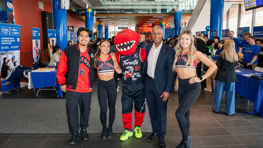 Open House, Dr Gervan Fearon with Raptors dancers