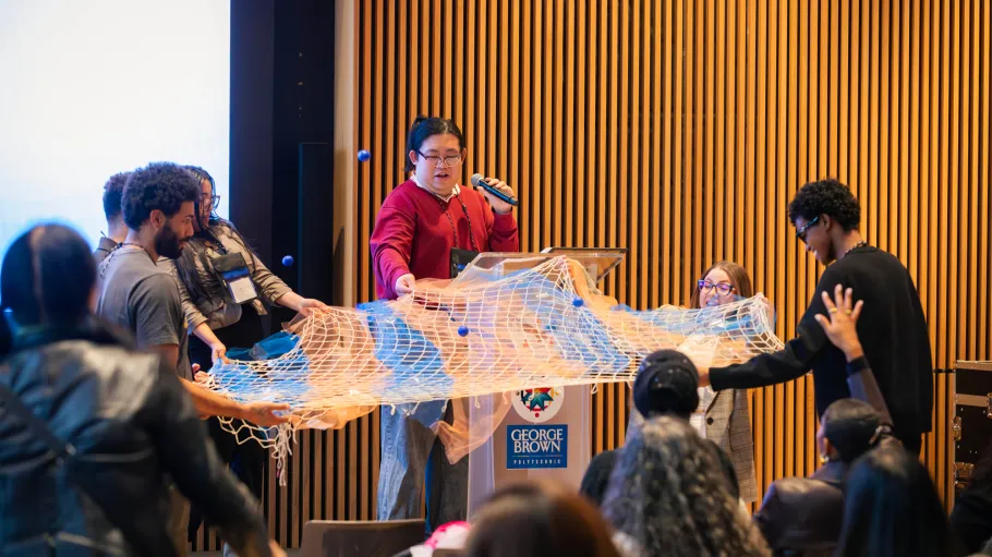 Student presenters at the Mental Health Conference