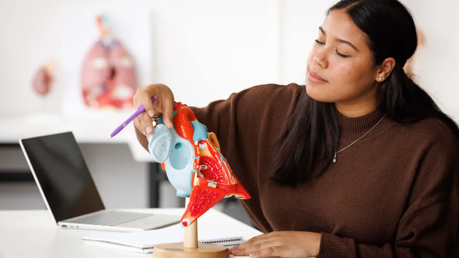 A pre-health science student