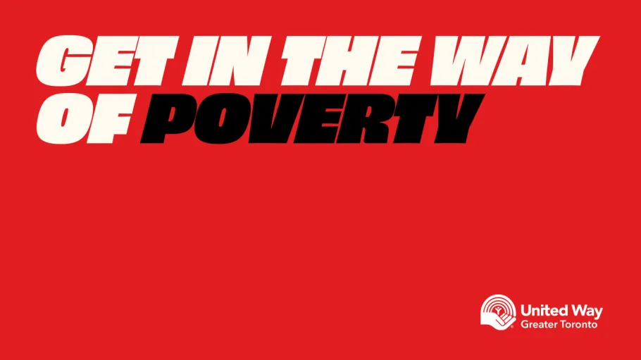 United Way Get In The Way Red Background