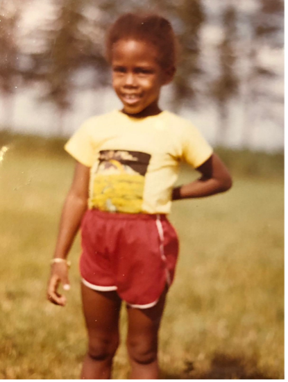 A photo of author Nadia Richards at the age of five