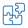 Icon of 4 puzzle pieces.