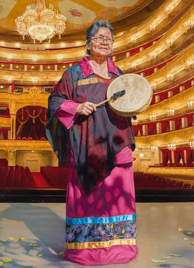 "Pauline Shirt (Nimikiiquay)" by Kent Monkman