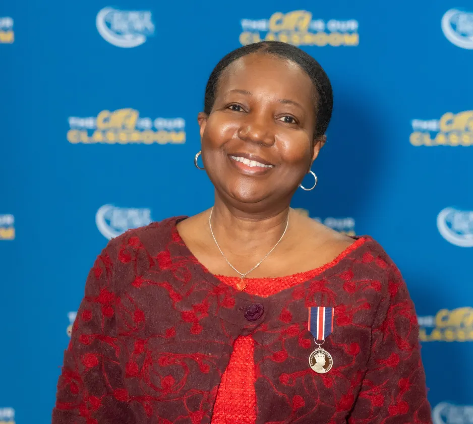 Carla Moore receives King Charles III Coronation Medal