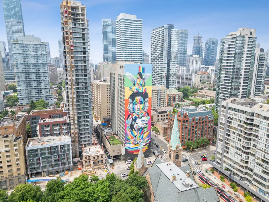 External aerial view of the Parkside residence