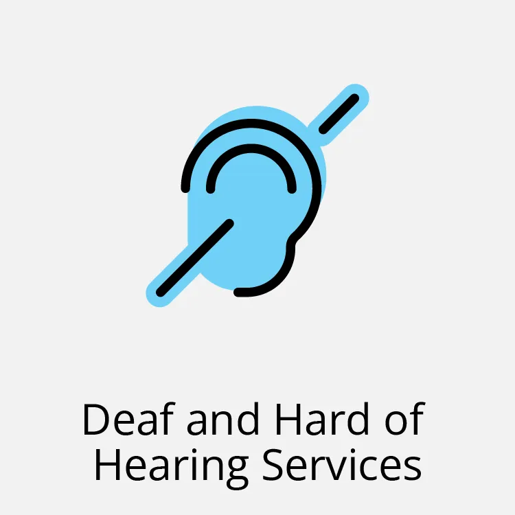 Ear Icon - Deaf and Hard of Hearing Services