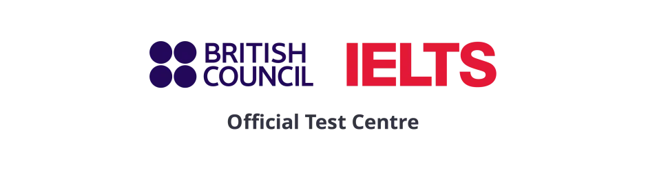 Logo for British Counsil and IELTS Official Test Centre