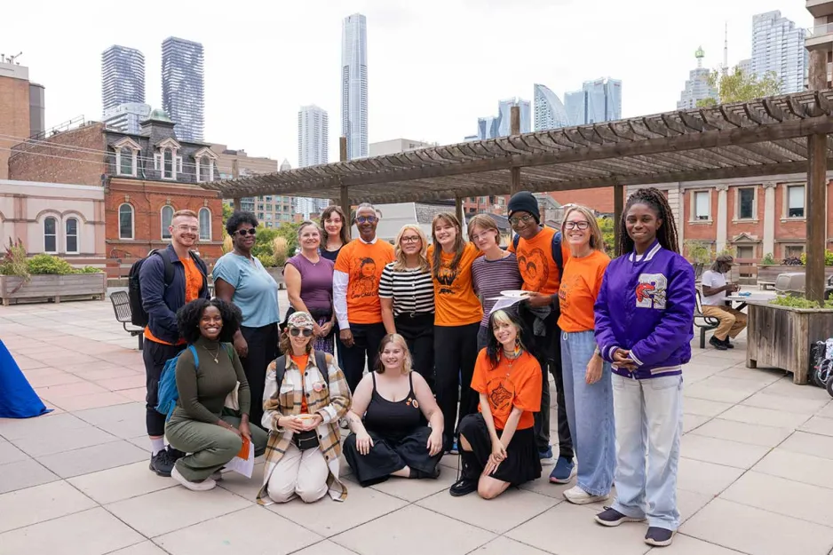 People gathered for Orange Shirt Day 2026