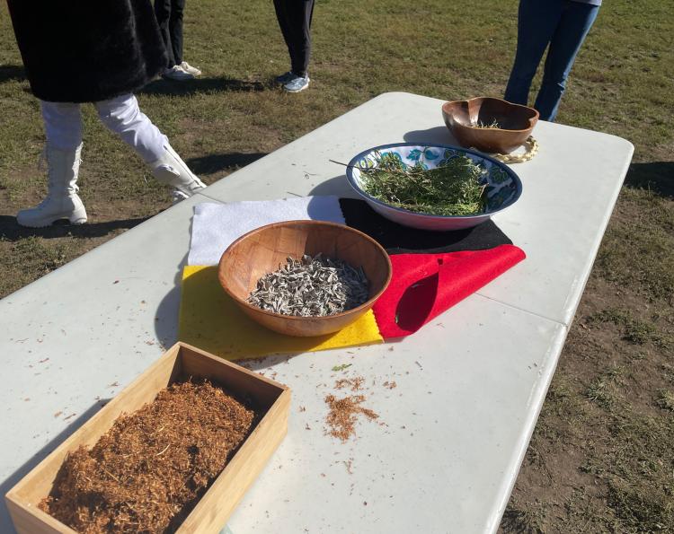 Medicine table at the Sacred Fire Ceremony
