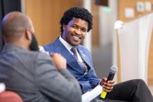 Dr. Siyabulela Mandela in conversation at Limberlost Place