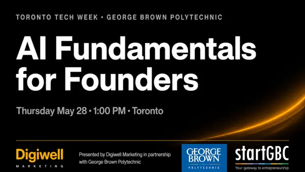 Image to promote AI Fundamentals for Founders workshop May 28, 2026