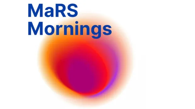 Mars Mornings text with Red Mars image in back