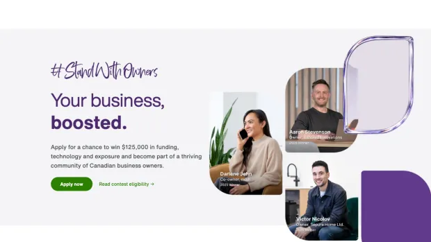 Image to promote Telus #Stand With Business Competition