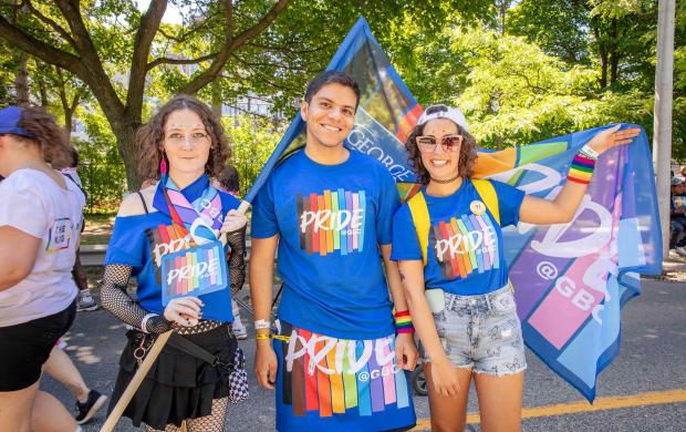 Three GBP Pride Parade participants
