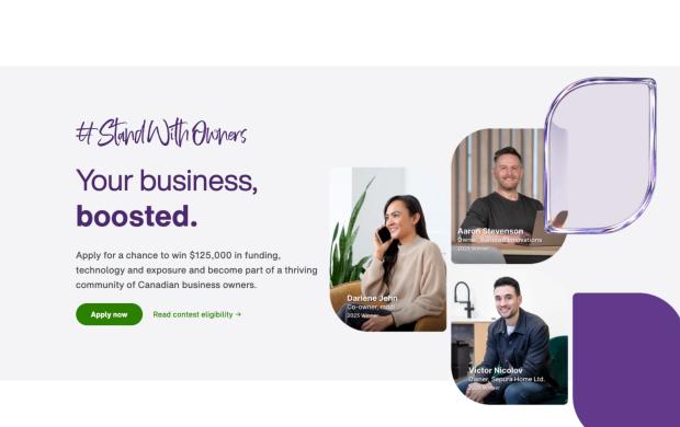 Image to promote Telus #Stand With Business Competition