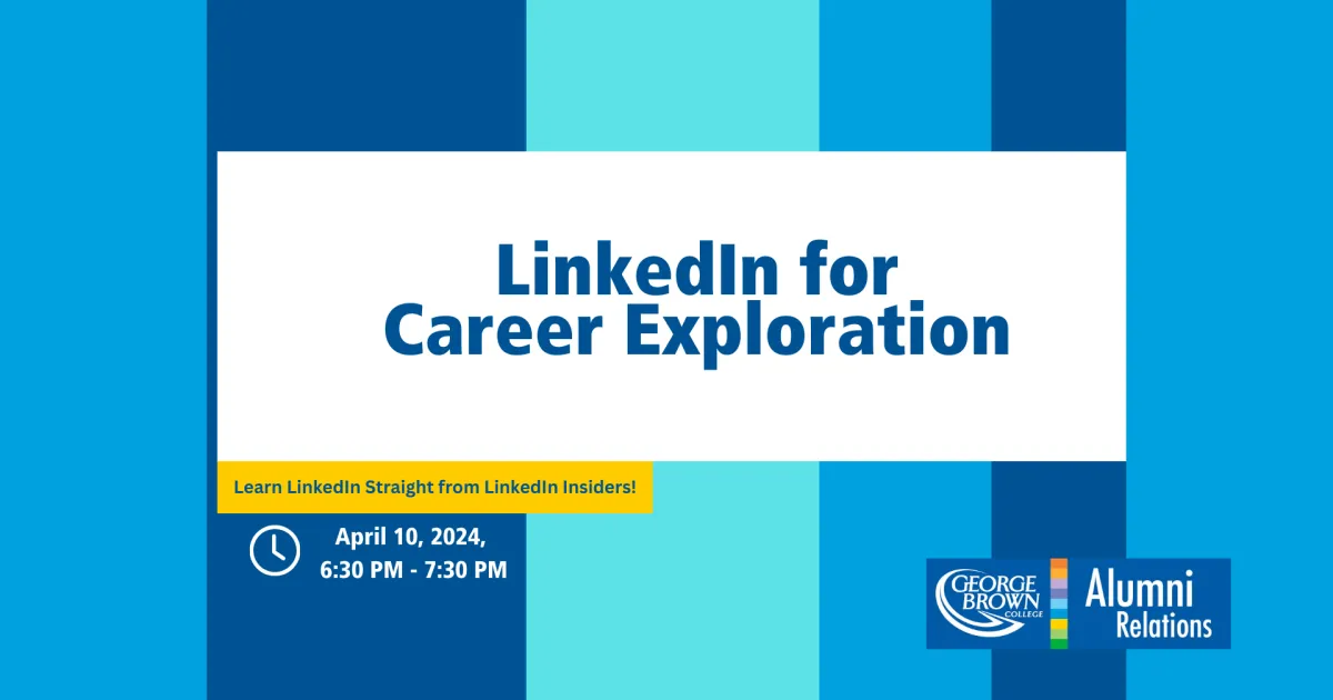 LinkedIn Guys Webinar Series - LinkedIn for Career Exploration | George ...