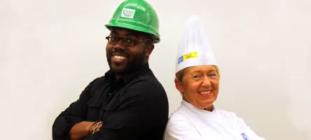 Augmented Education construction and culinary students 