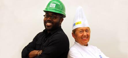Augmented Education construction and culinary students 