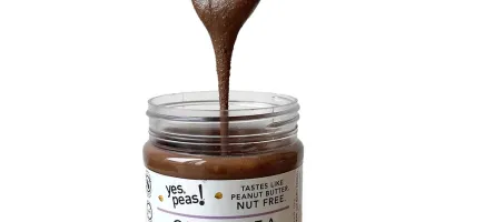 Yes Peas product being served on a spoon