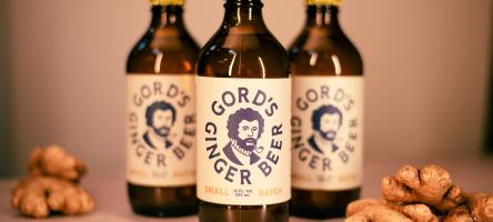 Three bottles of Gord's Ginger Beer