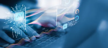 AI or Artificial intelligence concept. Businessman using computer use ai to help business and used in daily life, Digital Transformation, Internet of Things, Artificial intelligence brain, ChatGPT,