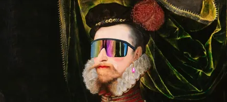 An old painting of an Elizabethan fellow.