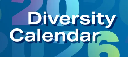 2026 Diversity Calendar banner in GBP colours
