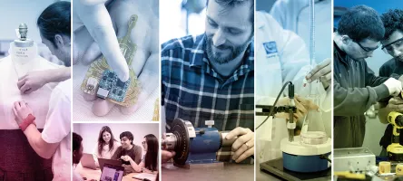Research and Innovation image grid of facilities, projects and people