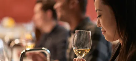 Guests tasting and evaluating wines during the Ontario Wine Awards 2026 event.